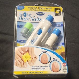 PediEgg Bare Nails Cordless Nail Care System - Blue and White